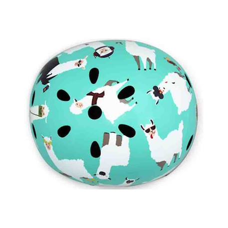 Casque velo et trottinette enfant lids llama Bleu/blanc 4 - vertbaudet enfant 