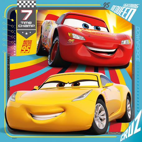 Puzzle cars les légendes de la route 3x49 pcs Rouge 3 - vertbaudet enfant 