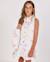 Robe fille en tissu tissé avec imprimé palmiers Blanc 1 - vertbaudet enfant 