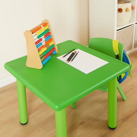 Table enfant avec 2 chaises Bleu clair et gris+Gris+Rose et gris+Vert 21 - vertbaudet enfant 
