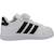 Baskets garçon en textile urbain Blanc white 1 - vertbaudet enfant 