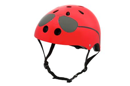 Casque velo et trottinette enfant lids aviators Rouge/noir 2 - vertbaudet enfant 