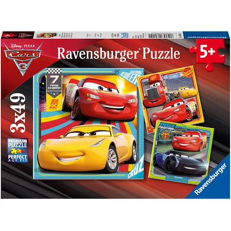 Puzzle cars les légendes de la route 3x49 pcs Rouge 6 - vertbaudet enfant 