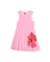 Robe fille en maille avec fronces élastiquées Rose 1 - vertbaudet enfant 