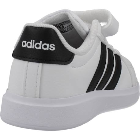 Baskets garçon en textile urbain Blanc white 3 - vertbaudet enfant 
