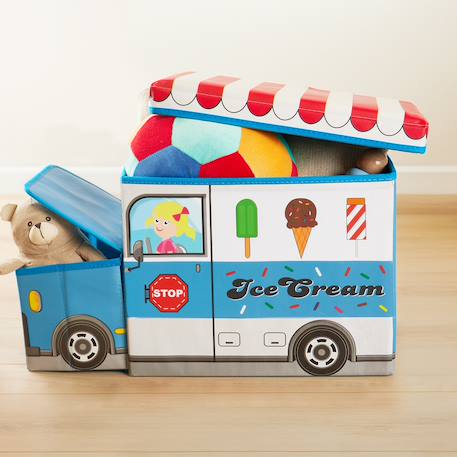 Boîte de rangement avec couvercle enfant Multicolore 2 - vertbaudet enfant 