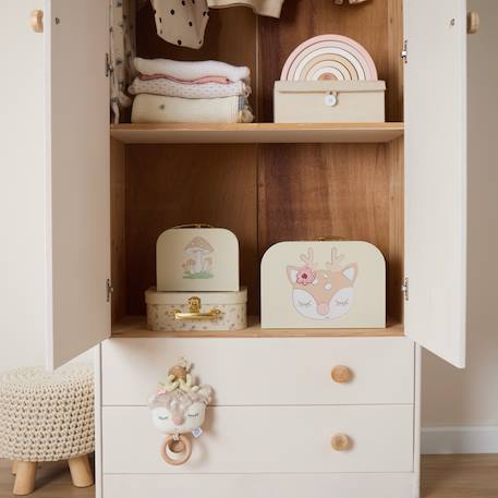 Set de 3 valises enfants vintage flowers Multicolore 6 - vertbaudet enfant 