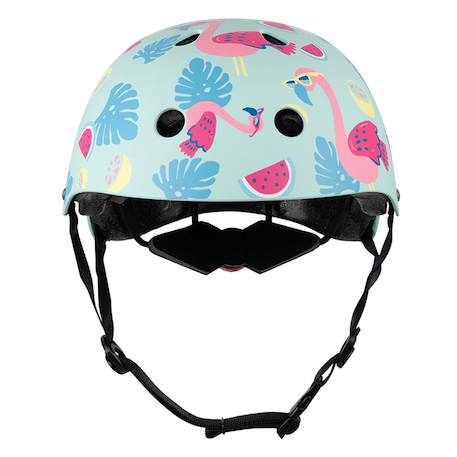Casque velo et trottinette enfant lids flamingo Bleu/rose 5 - vertbaudet enfant 