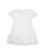 Robe fille unie avec décorations florales Blanc 2 - vertbaudet enfant 