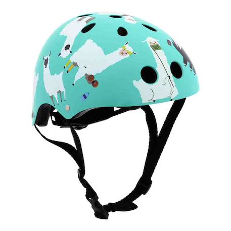 Casque velo et trottinette enfant lids llama Bleu/blanc 3 - vertbaudet enfant 