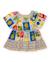 Robe fille en maille avec encolure élastiquée Beige 1 - vertbaudet enfant 