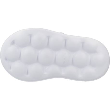 Baskets garçon en textile à scratch classique Blanc white 6 - vertbaudet enfant 