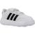 Baskets garçon en textile tennis Blanc white 5 - vertbaudet enfant 