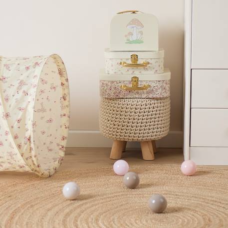 Set de 3 valises enfants vintage flowers Multicolore 5 - vertbaudet enfant 