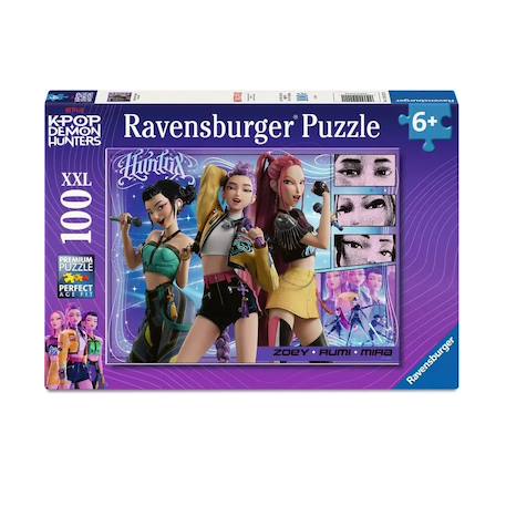Puzzle Kpop Demon Hunters 100 pcs xxl Violet 1 - vertbaudet enfant 