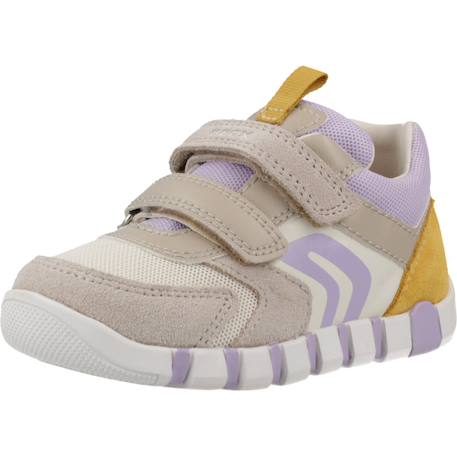 Basket fille modèle b iupidoo Beige c0265+Violet c8q1z 4 - vertbaudet enfant 