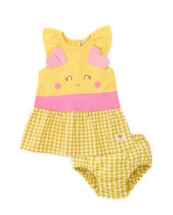 Bébé-Robe, jupe-Robe bébé en tricot avec bloomer