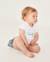Ensemble en tricot pour bébé à rayures Blanc 1 - vertbaudet enfant 