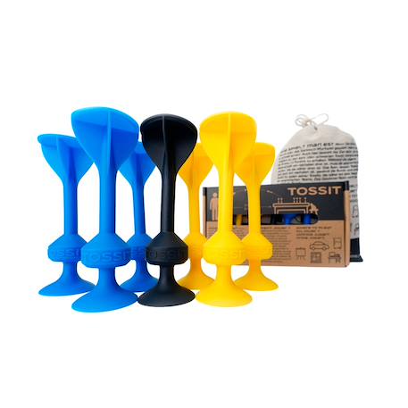 Jeu de fléchettes à ventouses starter pack Bleu/jaune 1 - vertbaudet enfant 