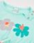 Robe fille en tricot avec fleurs brodées Bleu 3 - vertbaudet enfant 