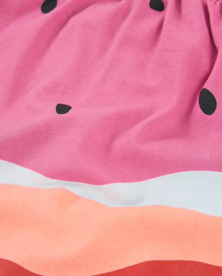 Robe fille en maille avec bretelles croisées dans le dos Rose 3 - vertbaudet enfant 