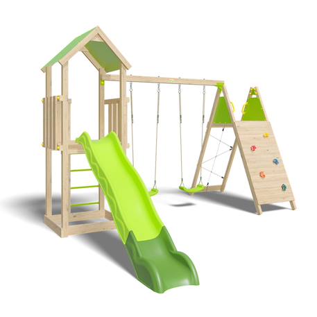 Aire de jeux 2,20 m olympia xperience - 9 enfants Bois 2 - vertbaudet enfant 