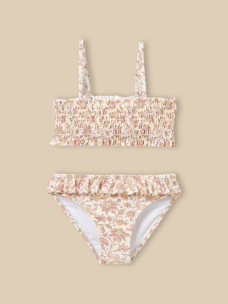 Maillot de bain 2 pièces fille Imprimé  bali rose 1 - vertbaudet enfant 