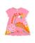 Robe fille en maille avec graphisme dinosaure Rose 1 - vertbaudet enfant 