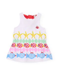 Bébé-Robe, jupe-Robe en maille pour fille avec nœud dans le dos