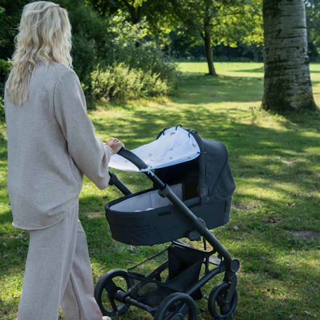 Pare-soleil universel poussette et siège auto uv upf50+ plumes Blanc 6 - vertbaudet enfant 