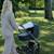 Pare-soleil universel poussette et siège auto uv upf50+ plumes Blanc 6 - vertbaudet enfant 