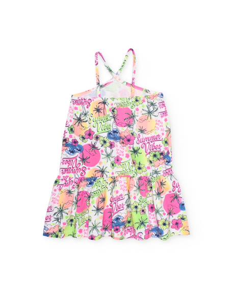 Robe fille en maille à fines bretelles Rose 2 - vertbaudet enfant 