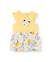 Robe bébé en tricot avec bloomer et volants aux épaules Jaune 2 - vertbaudet enfant 