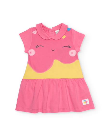 Robe en tricot pour bébé avec bloomer Rose 2 - vertbaudet enfant 