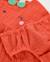 Robe bébé avec bloomer en tissu et motif petite fraise Rouge 6 - vertbaudet enfant 