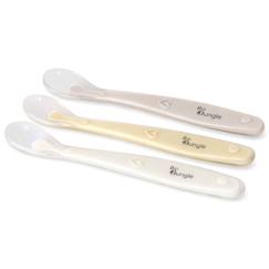 Puériculture-Repas-Lot de 3 cuillères bébé en silicone