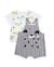 Ensemble en tricot pour bébé à rayures Gris 2 - vertbaudet enfant 