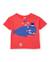 T-shirt garçon en maille avec imprimé baleine Rouge 2 - vertbaudet enfant 