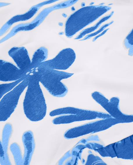 Robe pour fille en maille avec nœud sur le côté Blanc 4 - vertbaudet enfant 