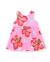 Robe fille en maille avec imprimé grandes fleurs Rose 1 - vertbaudet enfant 
