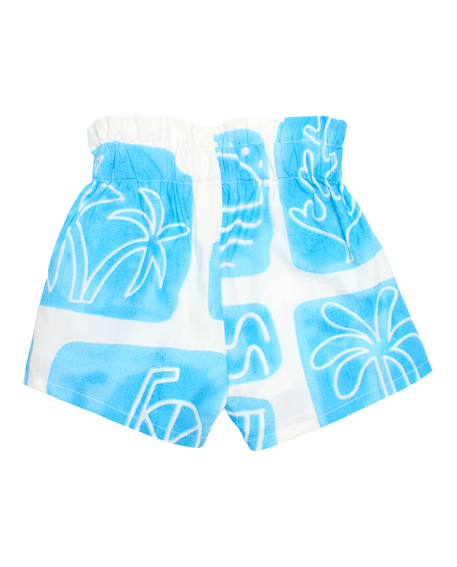 Ensemble pour fille en toile avec motif tropical Blanc 6 - vertbaudet enfant 