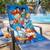 Serviette de plage avec imprimé dragon ball z Bleu 2 - vertbaudet enfant 