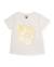 T-shirt fille en maille avec imprimé doré Blanc 2 - vertbaudet enfant 