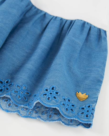 Robe pour fille en maille avec motif marin et sequins Blanc 4 - vertbaudet enfant 