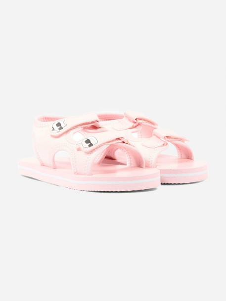Sandale à scratch Rose 2 - vertbaudet enfant 