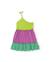 Robe fille en maille au design asymétrique Vert 1 - vertbaudet enfant 