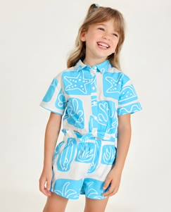 Ensemble pour fille en toile avec motif tropical  - vertbaudet enfant