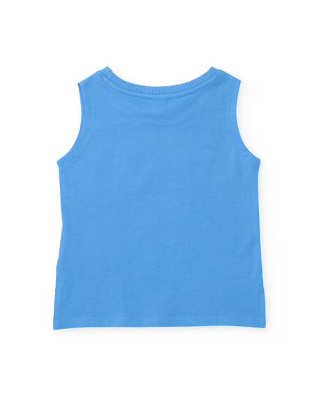 Débardeur garçon en maille Bleu 3 - vertbaudet enfant 
