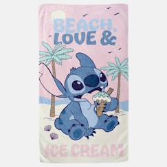 Linge de maison et décoration-Linge de bain-Serviette de plage enfant avec dessin lilo & stitch