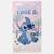 Serviette de plage enfant avec dessin lilo & stitch Mauve 1 - vertbaudet enfant 